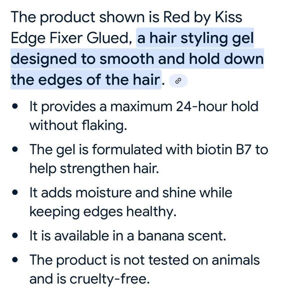 Kiss edge Fixer Max Hold a hair Gel peach - Picture 4 of 4